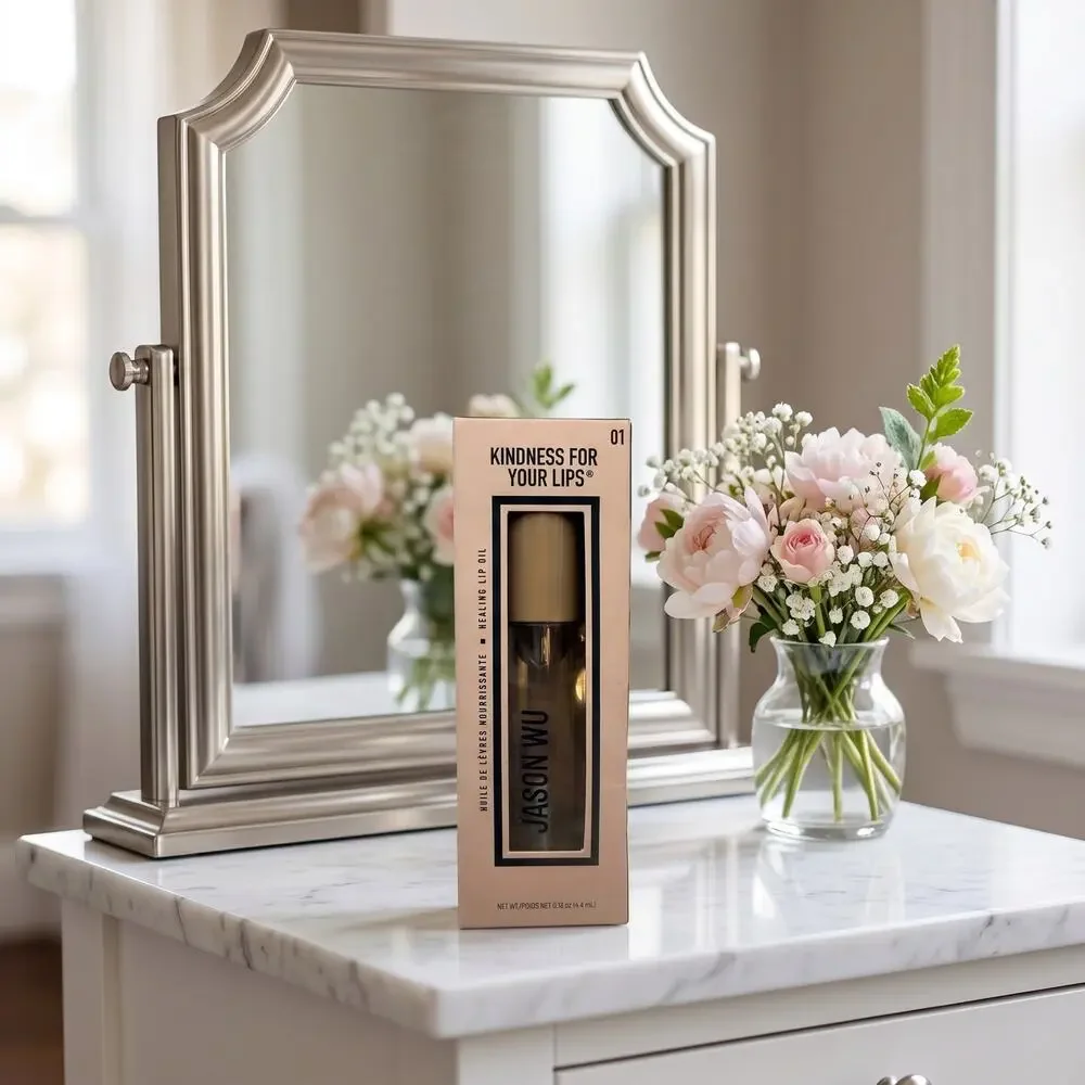 Jason Wu Lip Balm & Gloss - Nude Pink and Gold Packaging